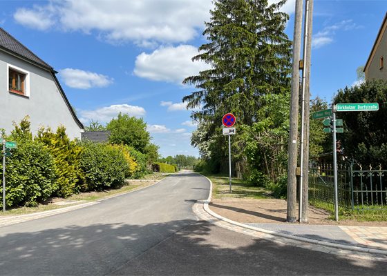 Straßenbauarbeiten beendet