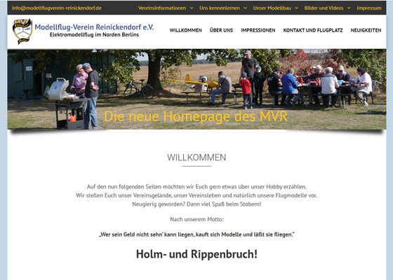 Unsere neue Homepage